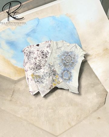 RT 1561 Y2K  Embellished Baby Tees