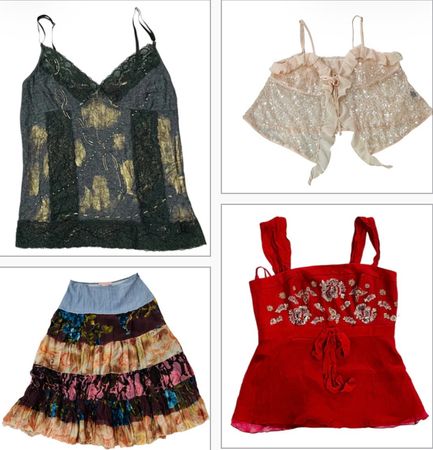 Soft icons | Y2K cami tops & skirts bundle ❤️
