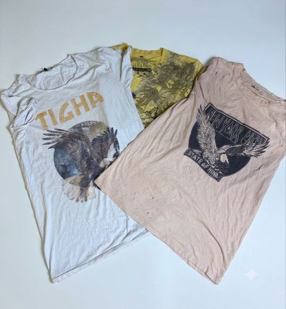 288 8x Men's & Unisex Vintage Graphic T-Shirts Wholesale Bundle | Tigha & Mixed Brands | Grunge Reseller Lot