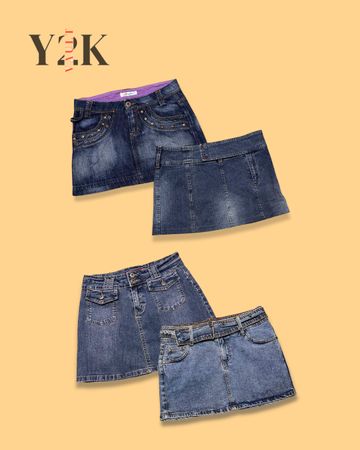 Y2K Jean Mini Skirt Bundle (Yv-739)