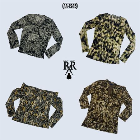 Y2K Earthy Grunge Full Sleeve Tops (AA-1245)