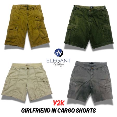 Y2K Girl Friend In Cargo Shorts - EV0424