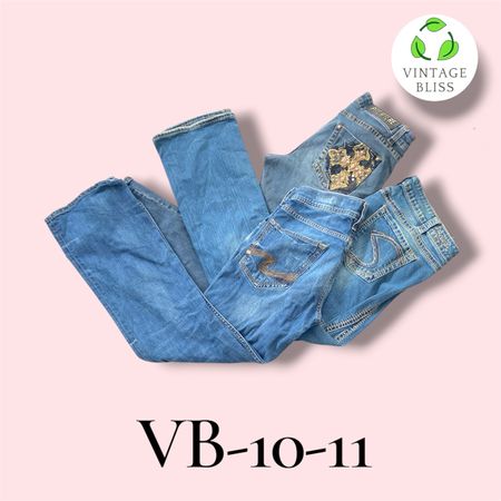 Y2K Embroidered Jeans Wholesale Bundle Assorted Styles (VB-10-11) 9 pieces