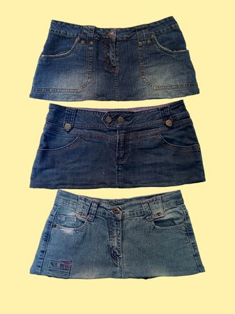 Y2k Denim Mini Skirts(TM090)