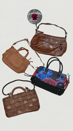 Bolsa de couro Y2K e estilo vintage misto WR-2329