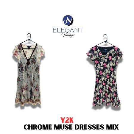 Y2K Chrome Muse Mix Dresses - EV1141