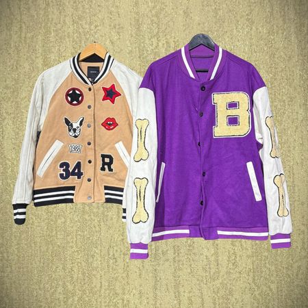 Giacca Varsity in Lana Vintage da Baseball (FNC:22)