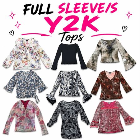 Y2k Full Sleves Tops