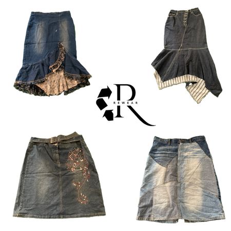 Y2K NYC IT Girl Denim Midi Skirt RW-2341