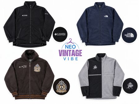 Branded fleece jacket (Brands) The north face, Colombia, champion, tommy Hilfiger, Nike, Lacoste, kappa,