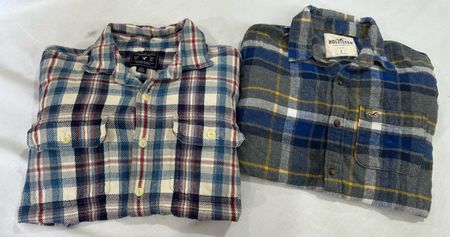 Button-up shirts Hollister, Aero, American Eagle B#-531.