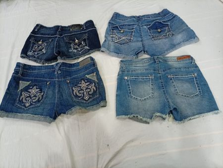 CR10898 Y2K Mini Denim Shorts