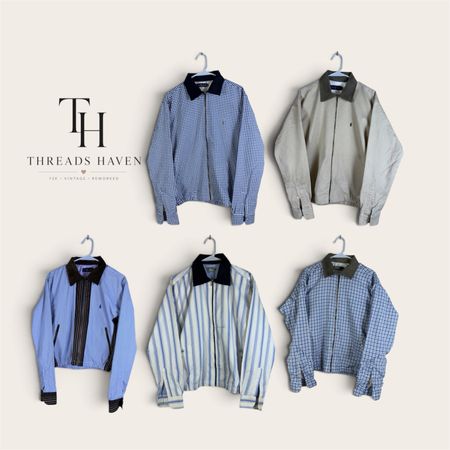 Upcycled Ralph Lauren Polo Harrington Jackets