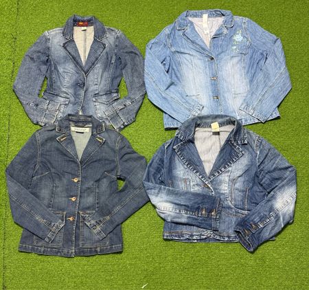 Yv1230 Paletó de Jeans Estilo Y2K 7P