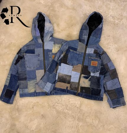 Hoodie Baggy en Patchwork de Jean Recyclé