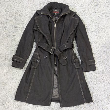 ***Manteaux Trench en Laine Y2K – Vêtements d'extérieur Rétro