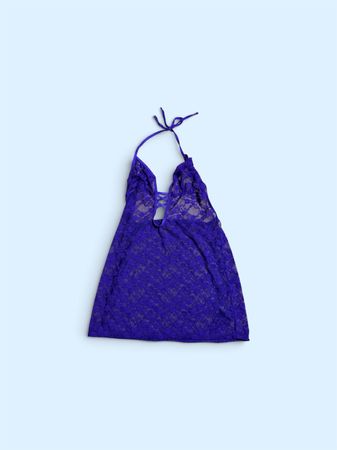 TH506 Y2K Vintage Mesh Slip Dress Embroidered Detail