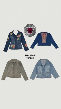Jaqueta de denim Y2K WR-2388
