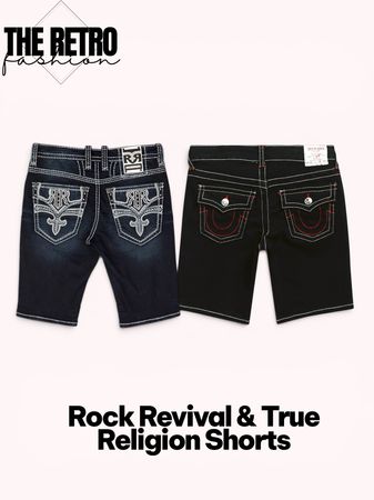 Rock Revival & True Religion Denim Shorts.    #391