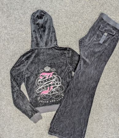 Ensemble coordonné en velours Juicy Couture Y2K
