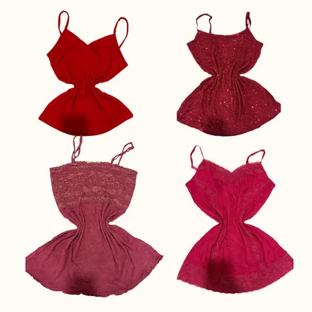 Y2K Red Room Cami Tops - ST-105