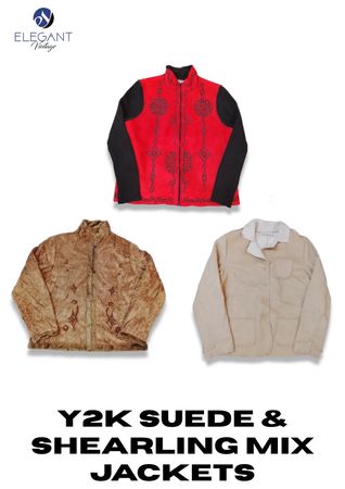 Y2K Suede & Shearling Mix Jacket  - EV2292