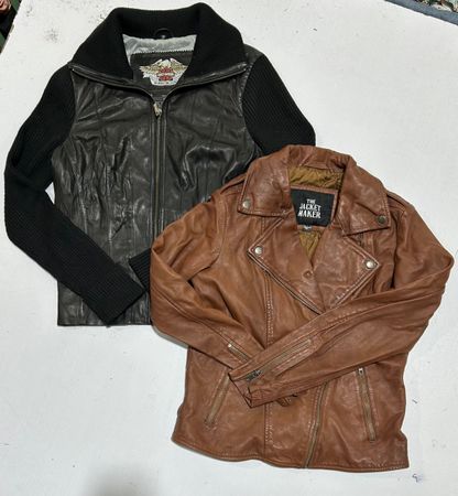 Y2k Leather Jacket(1364)