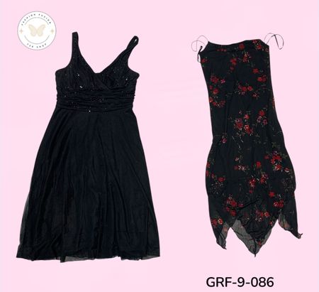 Y2K Polyester Dress Collection | Vintage Women’s 2000s Styles (GRaf-9-086)