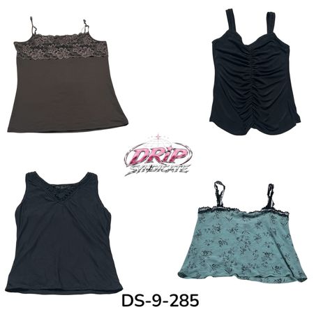 Y2k Satin Cami Top For Elevated Outfits (DS-9-285)