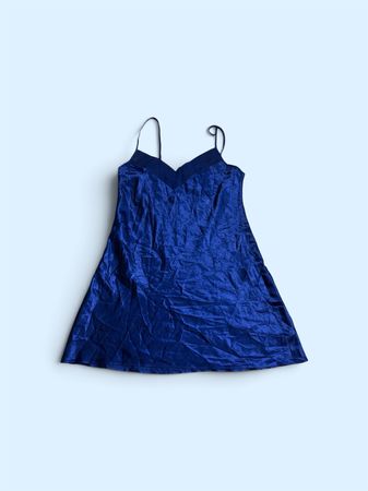 TH504 Y2K Silk Midi Slip Dress Embroidered Vintage Dress