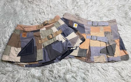 Jupes mini en patchwork Carhartt recyclées