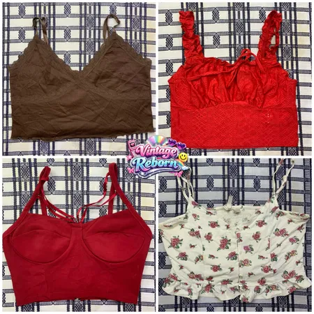 Y2K Vintage Spitze & Statement Cami Bundle | VR-386