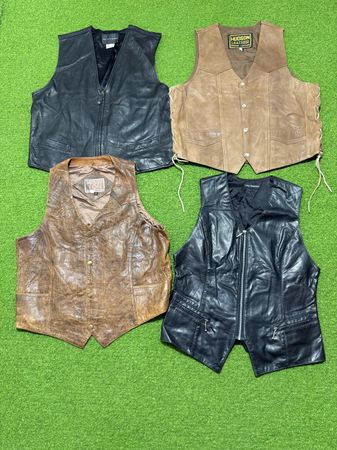 Yv1207 Leather Waistcoat 13P