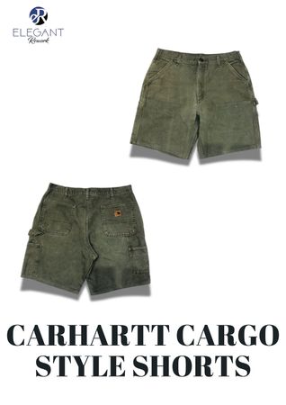 Upcycled Carhartt Cargo Style Shorts - EVR0253