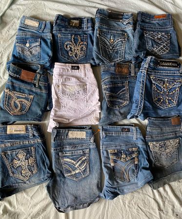 GRACE IN LA  AND OTHER MIX BRANDS MINI SHORTS (ID 5080)