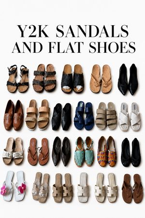 Y2K SANDALS AND FLAT SHOES
