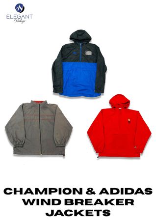 Champion & Adidas Windbreaker Jackets - EVM1788