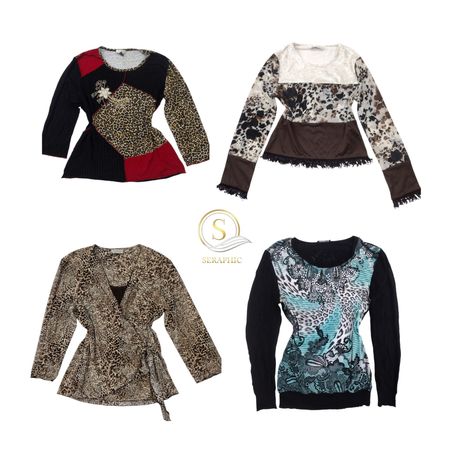 Y2K Leopardenmuster Tops