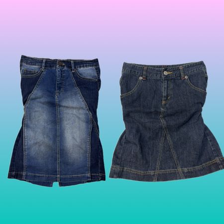 Jupes en denim Downtown Girl Y2K