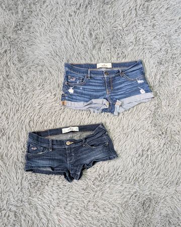 Y2K Distressed Micro Mini Shorts