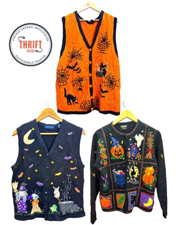 Halloween Jumper Cardigans Vest LX556