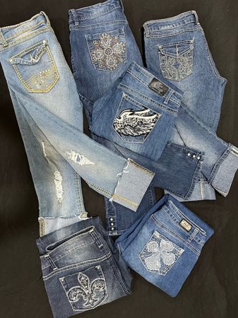 Y2K Embellish Capri Jean B# 560
