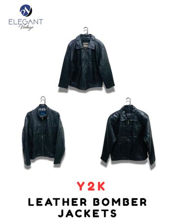 Y2K Leder Bomberjacken - EV1919