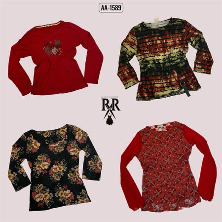Y2k Romantic Grunge Full Sleeve Tops (AA-1589)
