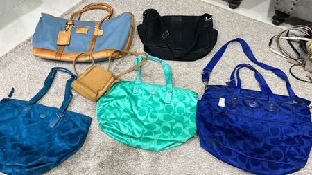 Authentic coach big size travel handbags