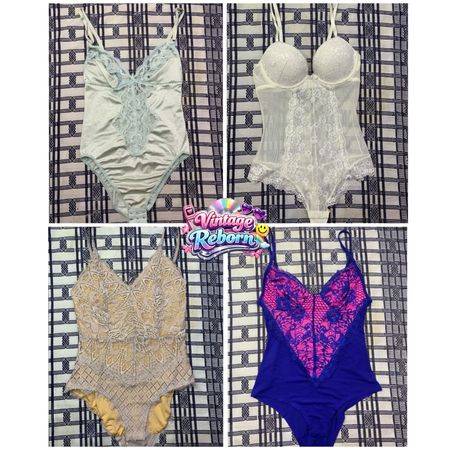 Y2K Vintage Lace Bodysuit & Teddy Bundle | VR-377
