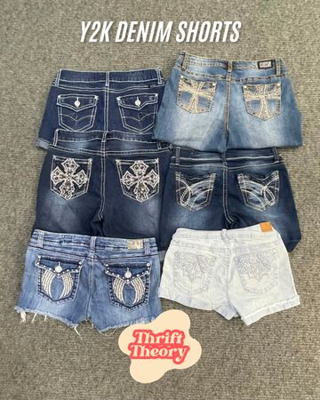 Y2K Denim Shorts - (15/08)