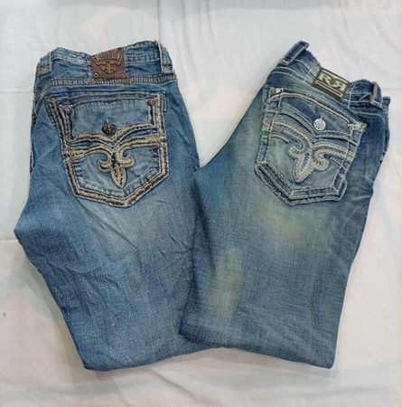 CR12045 Vintage Rock Revival Jeans pour hommes
