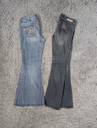 ***Y2K Aesthetic Embroidered Denim