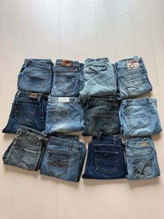 Women’s Y2K low rise mix jeans